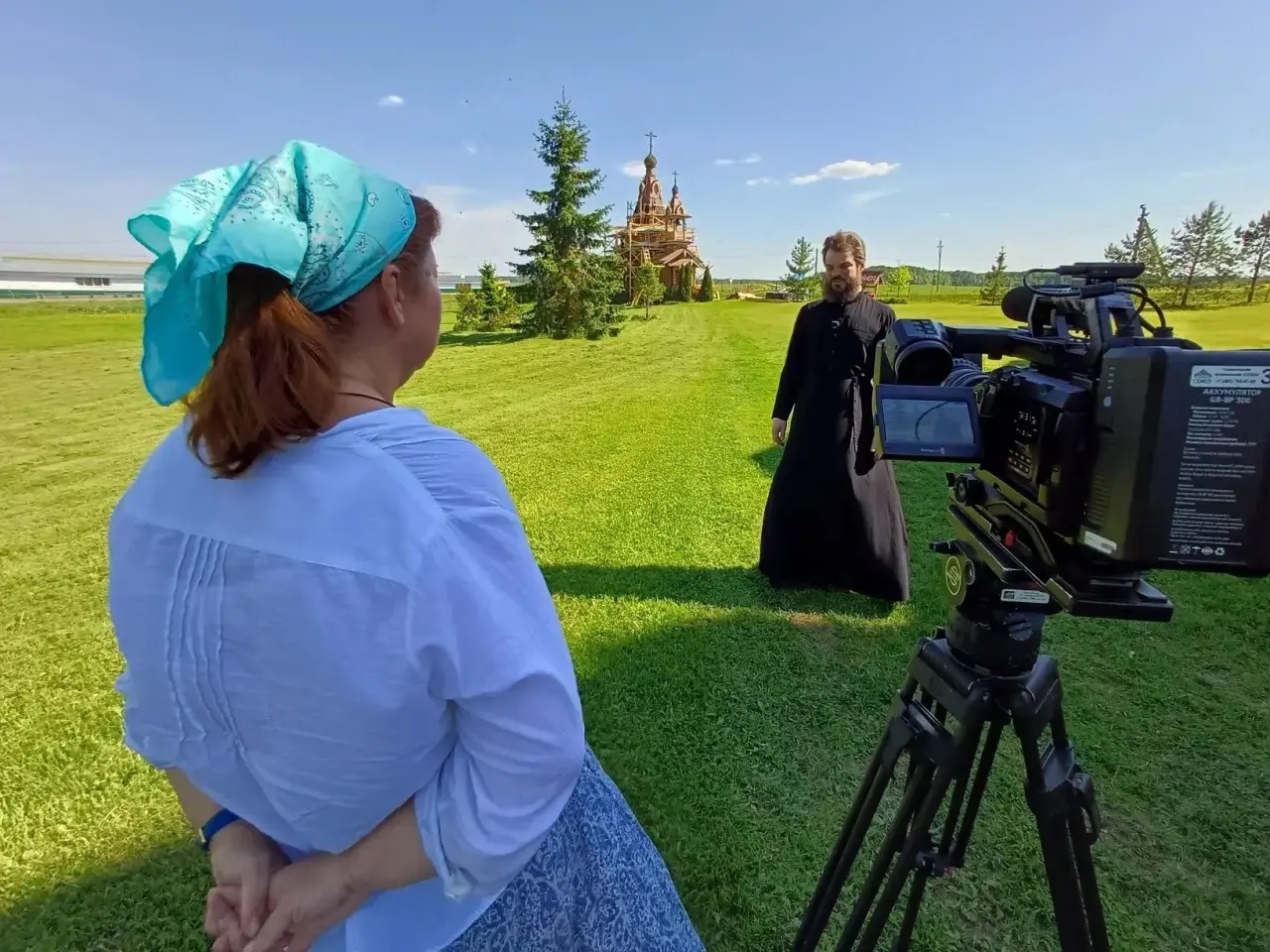 На подворье записали передачи для телеканала Союз